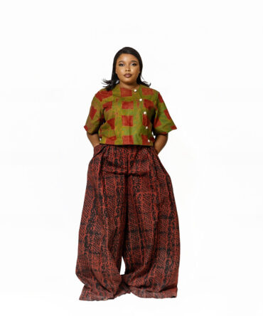 Adire Crop Top And Palazo