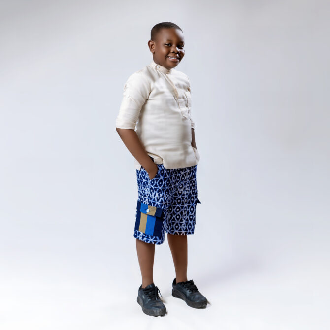 Ire Adire and ASo Oke Shorts - Image 3